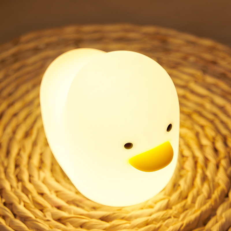 Ducky Silicone Night Light, Soft Glow Night Light for Kids Room