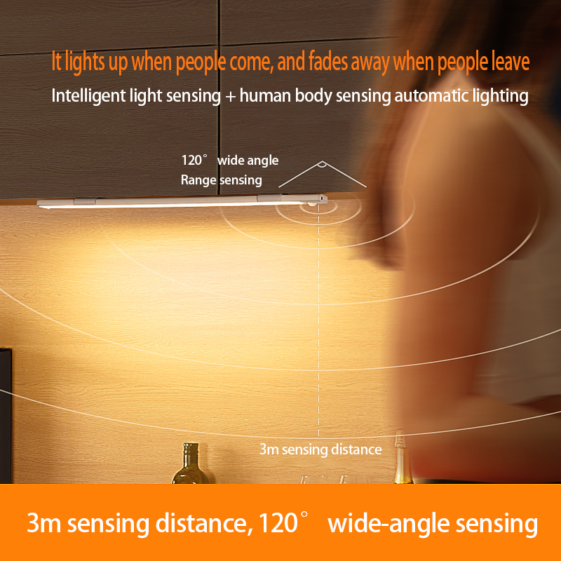 Motion Sensor LED Night Light, Ideal for Kitchen, Bathroom, and Hallway Lighting