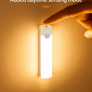 Rechargeable Motion Sensor LED Night Light - Adjustable, No Drill, Indoor Use