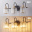 Modern Crystal Bathroom Vanity Light, Black and Gold Vanity Lighting for Mirror