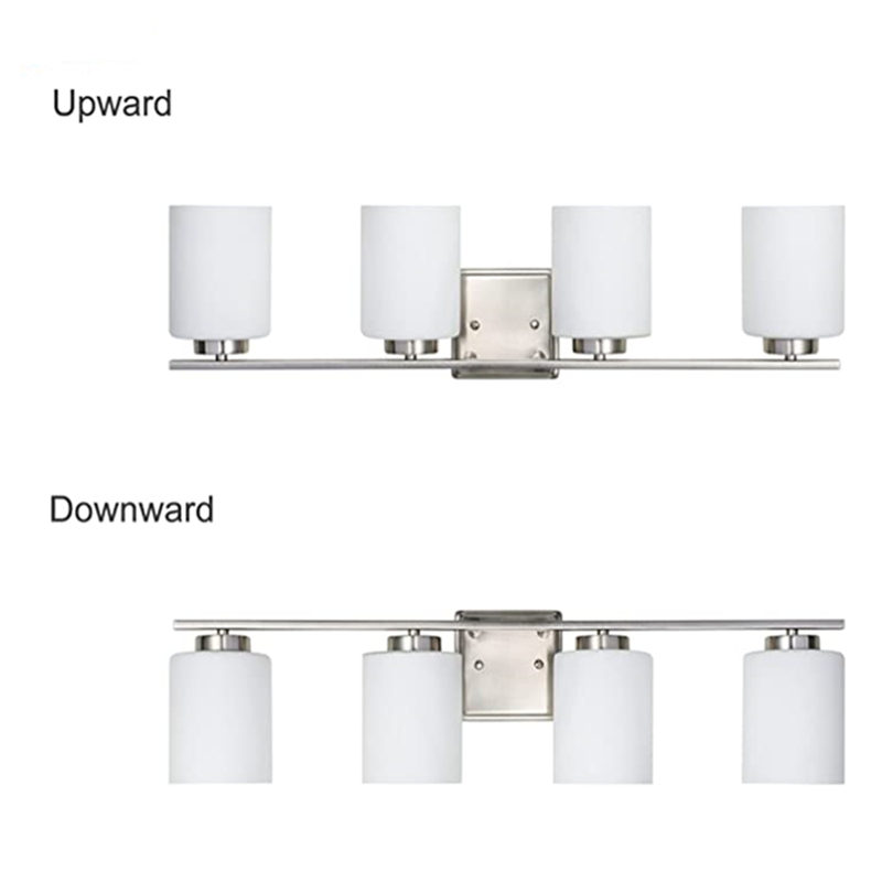 4-Light Bathroom Vanity Light, Modern Wall Sconce for Mirror& Bedroom