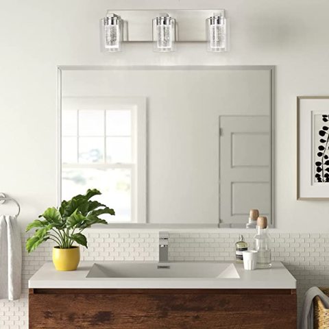 Brushed Nickel 3-Light Vanity Light