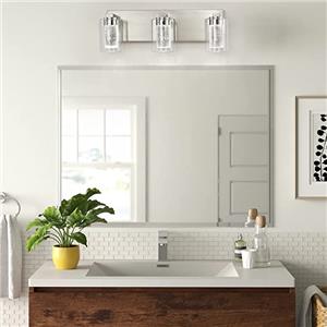 Brushed Nickel 3-Light Vanity Light