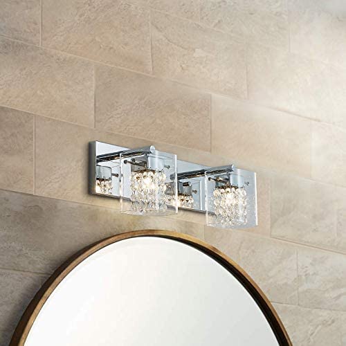 Sleek 2-Light Vanity Light, Modern Bathroom Wall Sconce