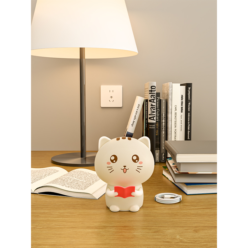 Soft Silicone Cat Night Light for Kid