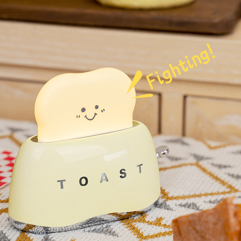 Toast Night Light, Cute Nursery Lamp for Bedroom