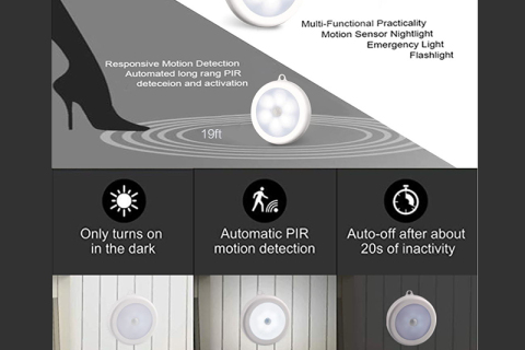 橱柜下小夜灯的最佳安装位置在哪里?