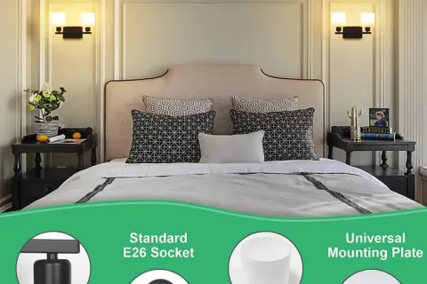 梳妆台壁灯应该挂在镜子上方吗?