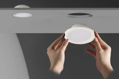 LED downlights: What is the difference between surface-mounted and embedded?