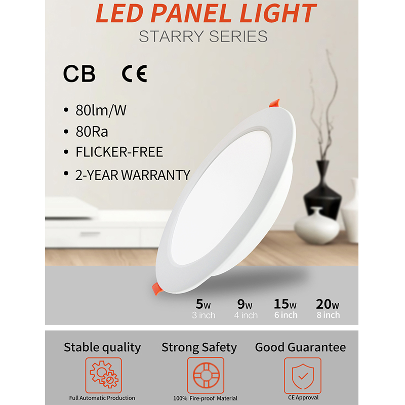 recessed led panel light