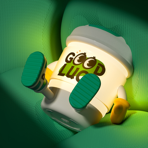 3-in-1 Coffee Night Light with Bluetooth Speaker, Soft LED Light for Kids Room