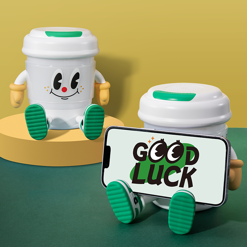 3-in-1 Coffee Night Light with Bluetooth Speaker, Soft LED Light for Kids Room