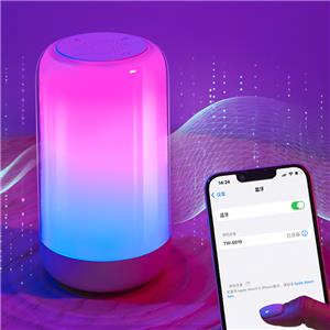 RGB Bluetooth Table Lamp with Speaker - Color-Changing LED Night Light, Gaming & Party Mood Light