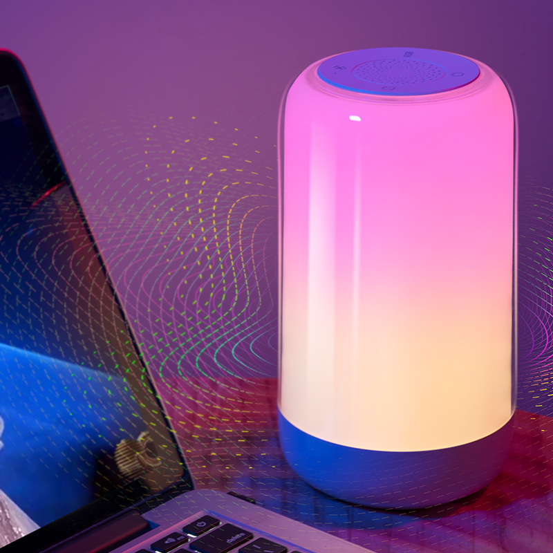 RGB Bluetooth Table Lamp with Speaker - Color-Changing LED Night Light, Gaming & Party Mood Light