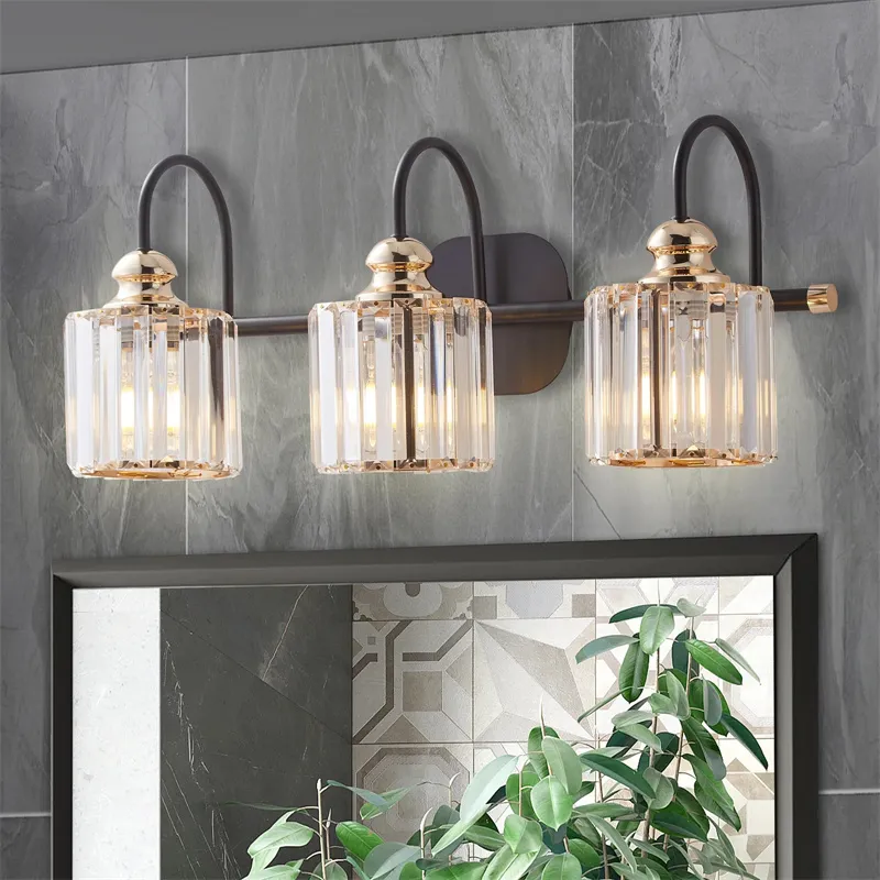 crystal vanity light fixture