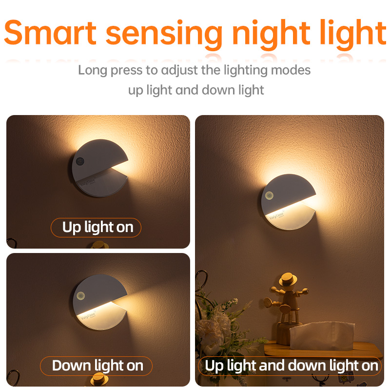 LED Pac-Man motion sensor night light with soft illumination & 3CCT adjustable