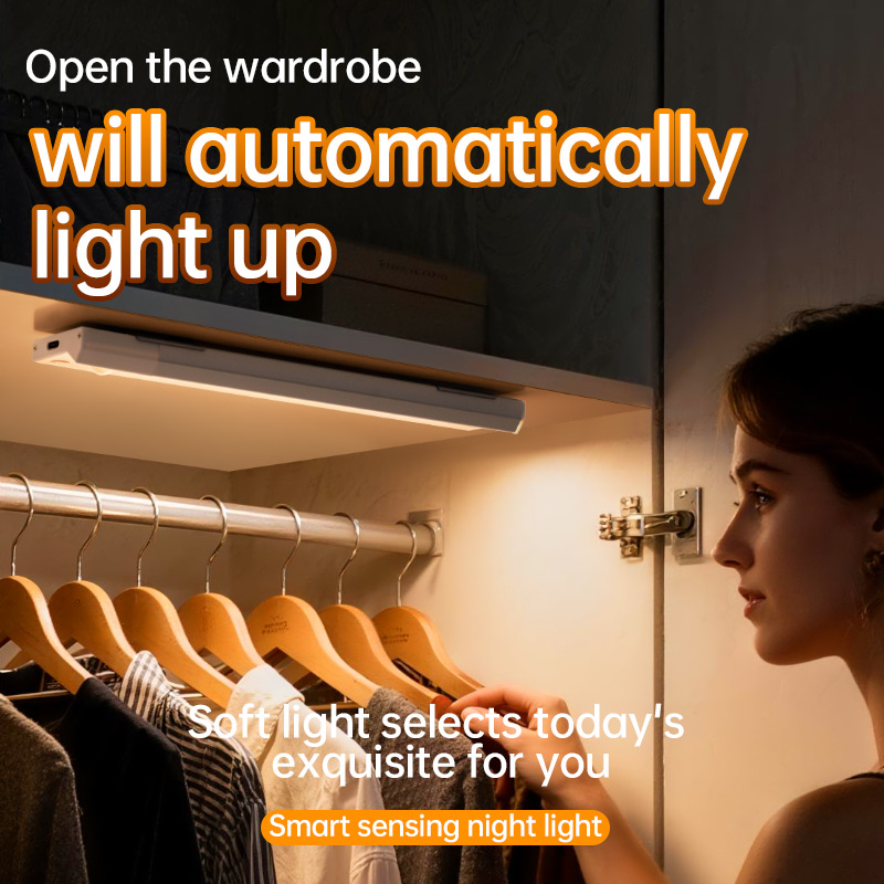 Smart Induction Portable LED Under Cabinet Light for Modern Home