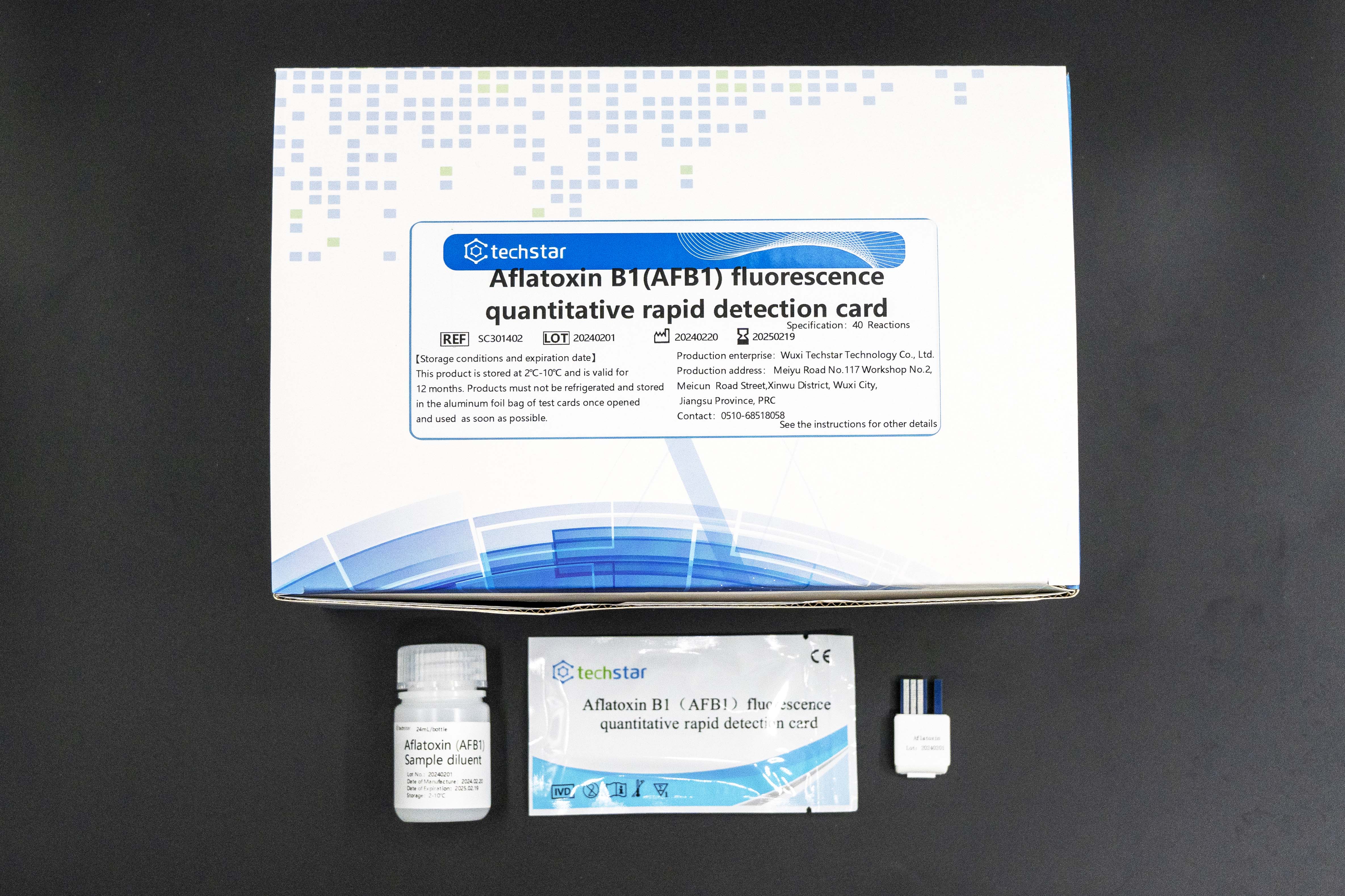 Supply Aflatoxin M1 B1 Rapid Test Kit for Grains Feed Corn Rice Peanut ...