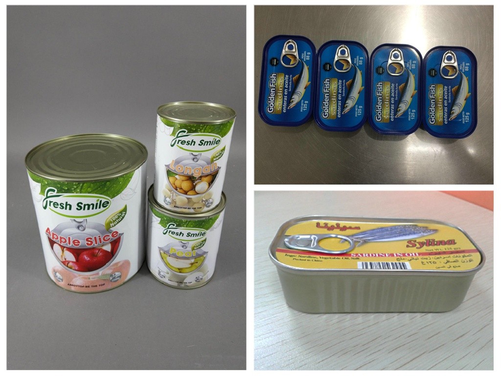 Verpackung: Papieretikett oder lithographierte Dose