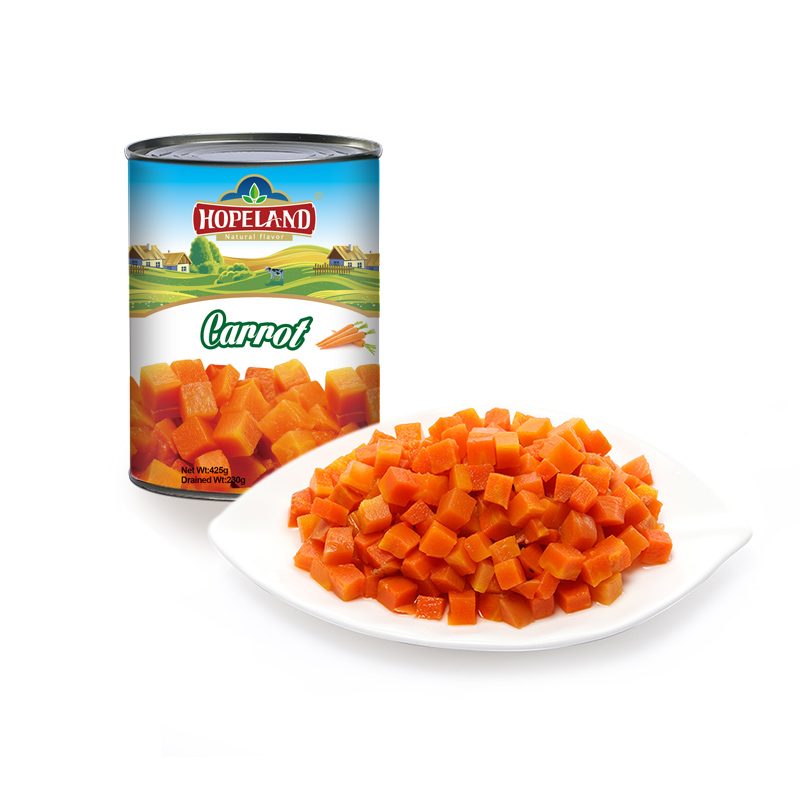 Cenouras enlatadas