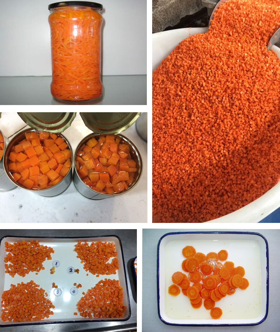 canned carrots slice