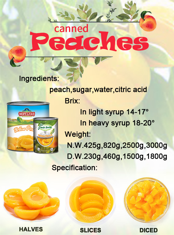 Durazno amarillo enlatado Durazno amarillo enlatado