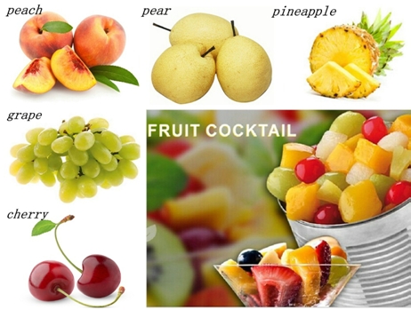 Cóctel de frutas enlatadas Cóctel de frutas enlatadas