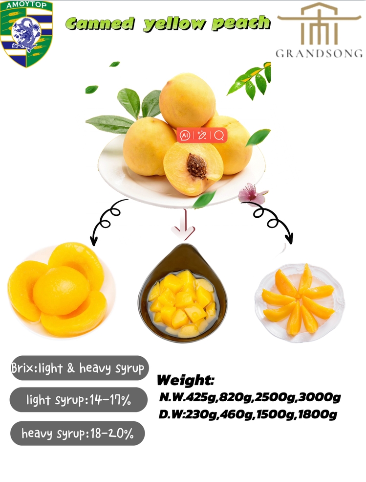 2024 New Season for Canned Yellow Peach
