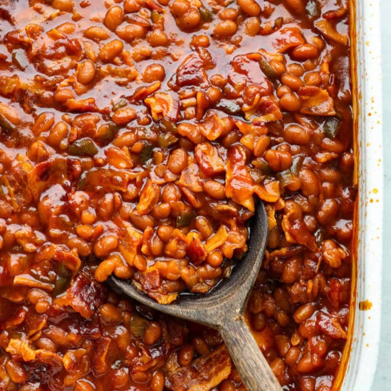 Canned baked beans