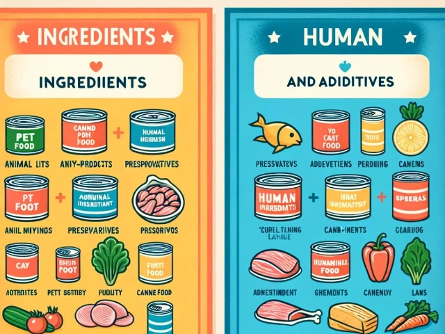Diferencias entre la comida enlatada para mascotas y la comida enlatada para humanos Diferencias entre la comida enlatada para mascotas y la comida enlatada para humanos