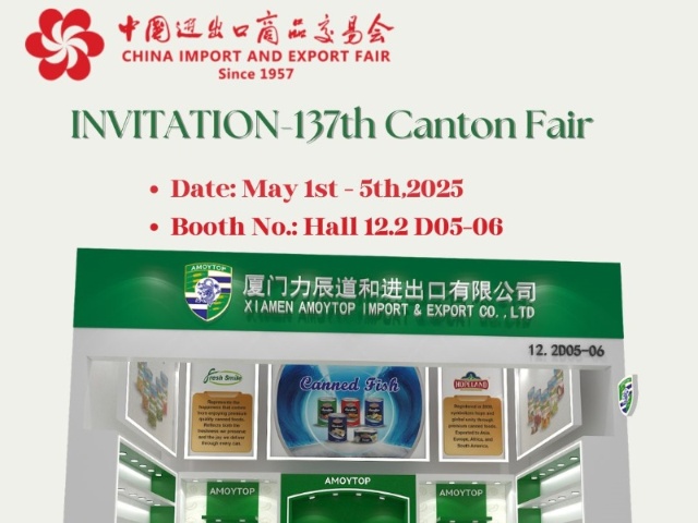 137.ª Feria de Cantón: Descubra alimentos enlatados de primera calidad en nuestro stand
