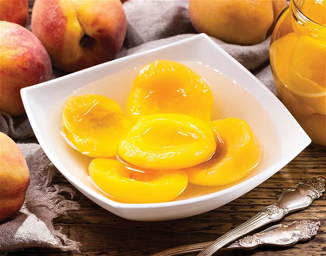 Canned Yellow Peaches
