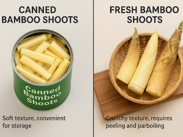 What is the Difference Between Canned Bamboo Shoots and Fresh Bamboo Shoots?