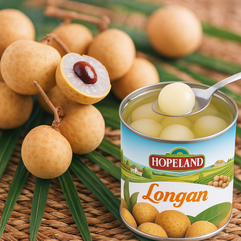 canned longan