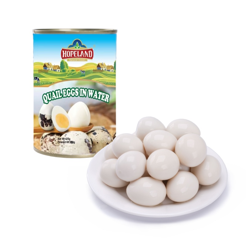 Huevos de codorniz enlatados en agua