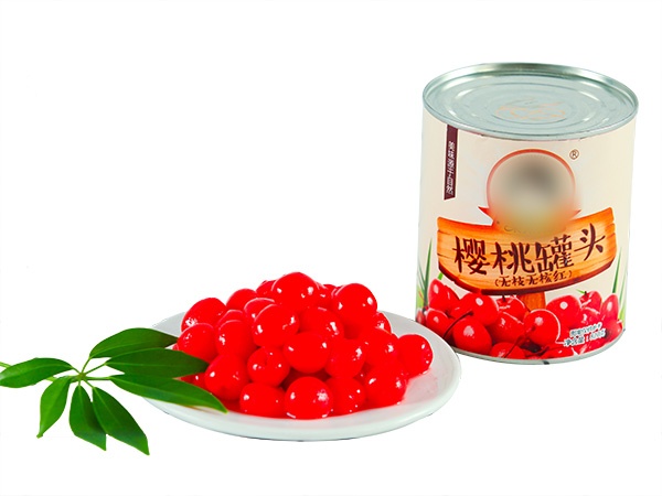green canned cherries