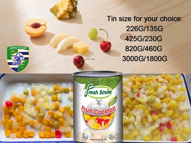 Canned fruit cocktail