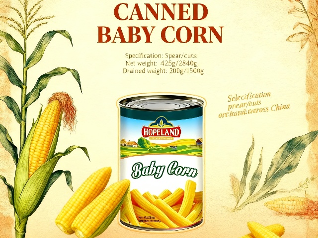 CANNED BABY CORN—Naturally Sweet, Perfectly Preserved! CANNED BABY CORN—Naturally Sweet, Perfectly Preserved!