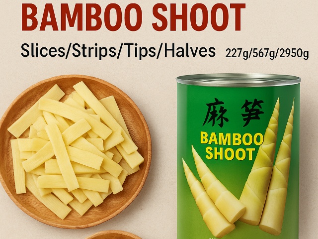 A10 Canned Bamboo Shoots—Farm-Fresh, Pre-Sliced, Ready to Elevate Stir-Fries & Soups