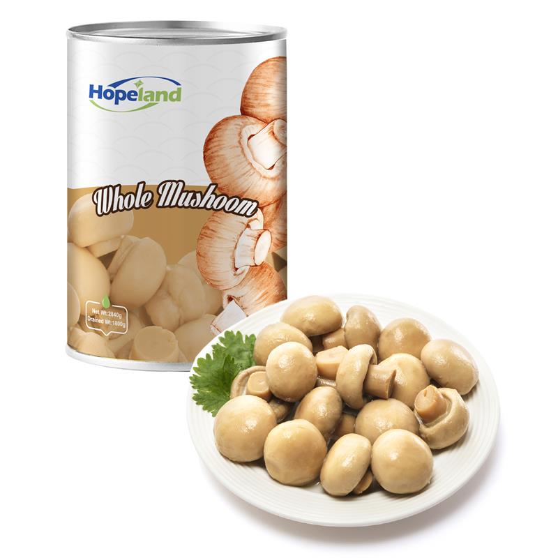 Cogumelo inteiro enlatado