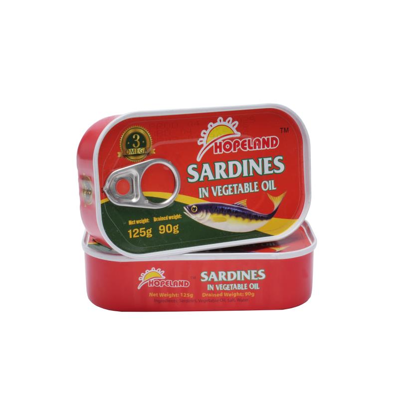 سردين معلب في زيت نباتي 125 غرام