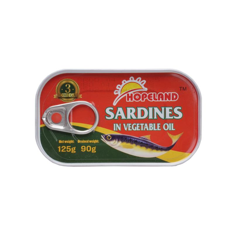 سردين معلب في زيت نباتي 125 غرام
