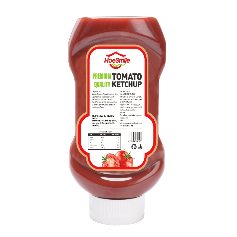 Salsa de tomate 567 g en botella de plástico