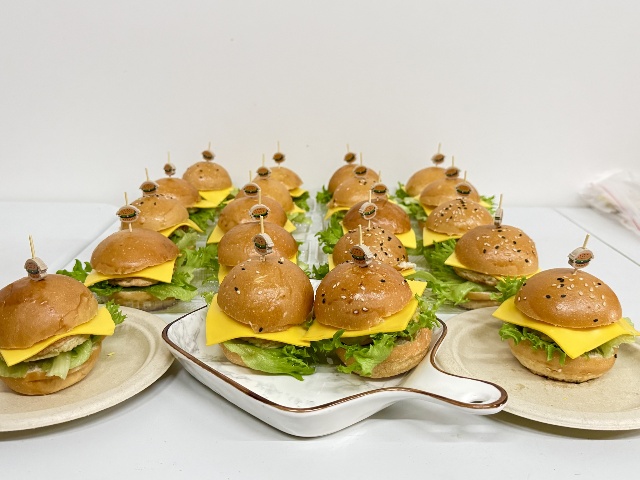 Why mini burgers for afternoon tea?