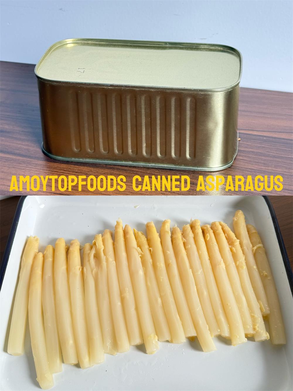 Canned Asparagus in Square Tin