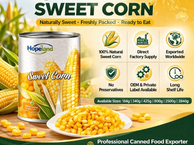هل يمكن للذرة المعلبة الطازجة والجاهزة للأكل ذات المذاق الحلو الطبيعي أن تعزز كفاءة قائمة طعامك؟