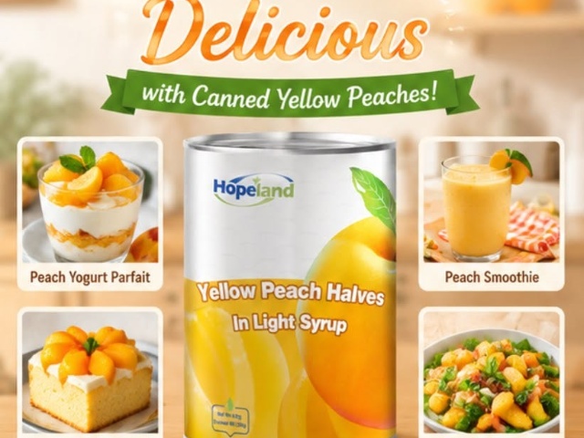 Create More Possibilities with Canned Yellow Peaches: Endless Opportunities for Food Businesses and Consumers Create More Possibilities with Canned Yellow Peaches: Endless Opportunities for Food Businesses and Consumers