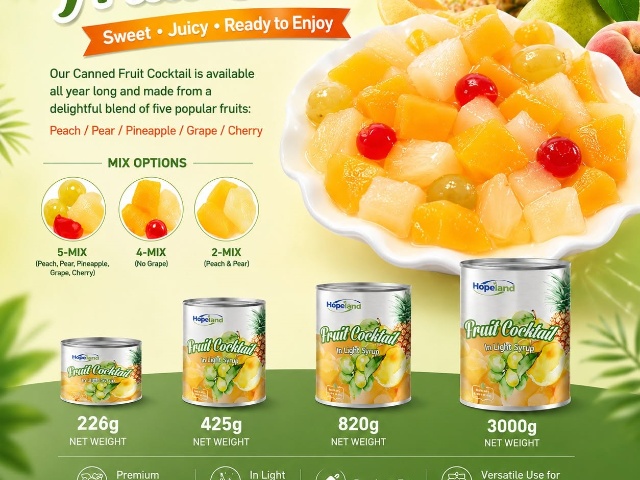 Why Is Canned Fruit Cocktail a Smart Choice for Year-Round Fruit Supply?