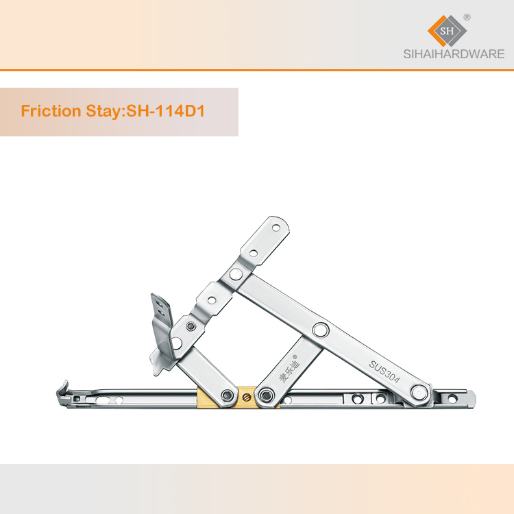 13.5mm Square Groove Hinges Heavy Duty Window Stay Friction Hinges Friction Stay Jendela