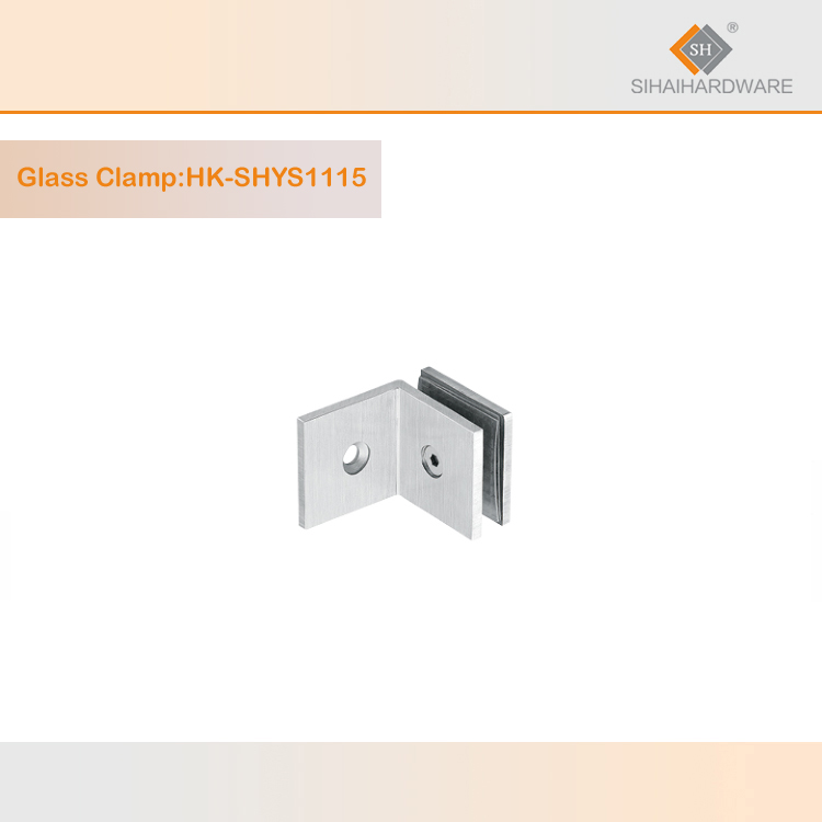 90 Degree Glass Clip Clamp